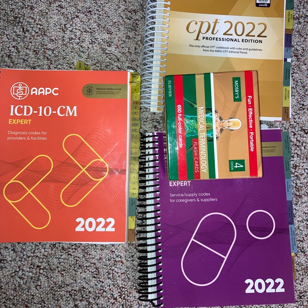 CPC 2022 books GENTLY USED BUNDLE medical coding books